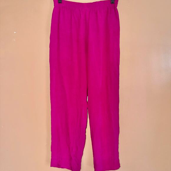 Dana Buchman Petite Women's Silk Magenta Pants - Size 2 - Picture 3 of 8